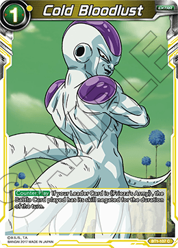Cold Bloodlust - Galactic Battle - Common - BT1-107
