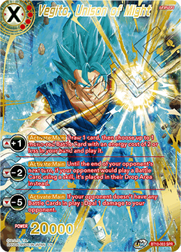 Vegito, Unison of Might (SPR) - Rise of the Unison Warrior - Special Rare - BT10-003