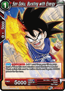 Son Goku, Bursting with Energy - Rise of the Unison Warrior - Rare - BT10-007