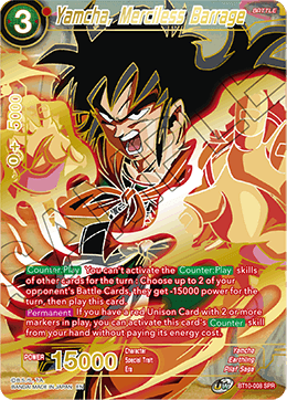 Yamcha, Merciless Barrage (SPR) - Rise of the Unison Warrior (2nd Edition) - Special Rare - BT10-008