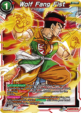Wolf Fang Fist - Rise of the Unison Warrior - Super Rare - BT10-030