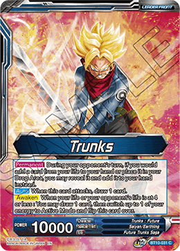 Trunks // SS2 Trunks, Envoy of Justice - Rise of the Unison Warrior (2nd Edition) - Common - BT10-031