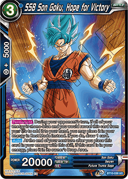 SSB Son Goku, Hope for Victory - Rise of the Unison Warrior - Uncommon - BT10-036
