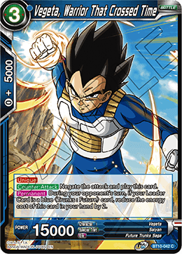 Vegeta, Warrior That Crossed Time - Rise of the Unison Warrior - Common - BT10-042