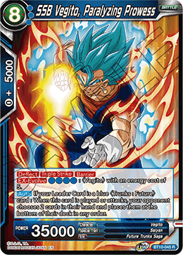 SSB Vegito, Paralyzing Prowess - Rise of the Unison Warrior - Rare - BT10-045