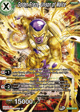 Golden Frieza, Unison of Malice - Rise of the Unison Warrior - Super Rare - BT10-063