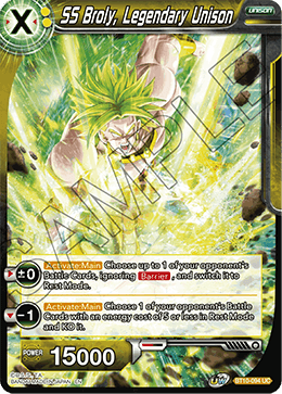 SS Broly, Legendary Unison - Rise of the Unison Warrior - Uncommon - BT10-094