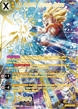 SS Gogeta, Dynamic Unison (SPR) - Rise of the Unison Warrior - Special Rare - BT10-095