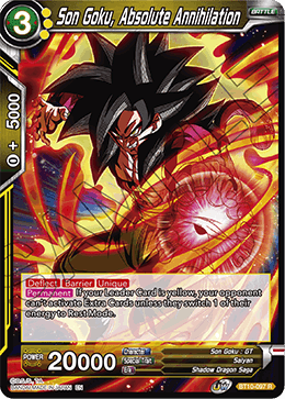 Son Goku, Absolute Annihilation - Rise of the Unison Warrior (2nd Edition) - Rare - BT10-097