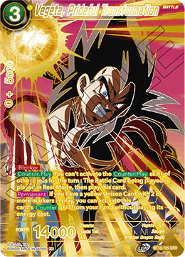 Vegeta, Prideful Transformation (SPR) - Rise of the Unison Warrior - Special Rare - BT10-105