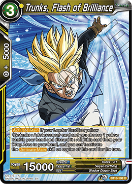 Trunks, Flash of Brilliance - Rise of the Unison Warrior - Common - BT10-108