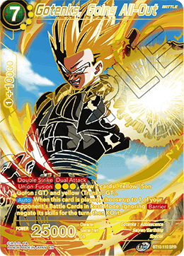 Gotenks, Going All-Out (SPR) - Rise of the Unison Warrior - Special Rare - BT10-110