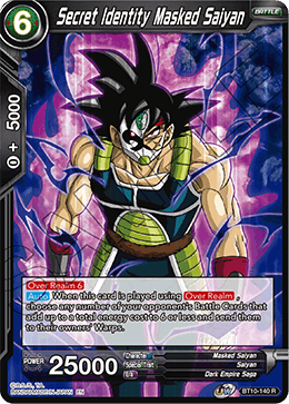 Secret Identity Masked Saiyan - Rise of the Unison Warrior - Rare - BT10-140