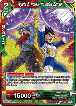 Vegeta & Trunks, No Holds Barred - Revision Pack 2020 - Rare - BT10-144
