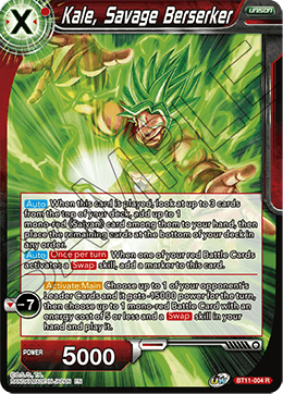 Kale, Savage Berserker - Vermilion Bloodline - Rare - BT11-004