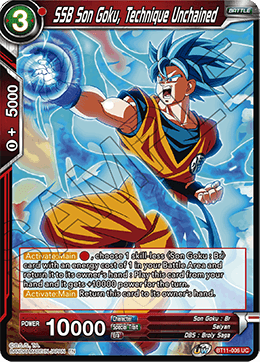 SSB Son Goku, Technique Unchained - Vermilion Bloodline - Uncommon - BT11-006