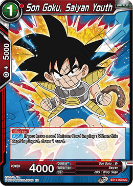 Son Goku, Saiyan Youth - Vermilion Bloodline - Uncommon - BT11-008