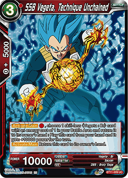SSB Vegeta, Technique Unchained - Vermilion Bloodline (2nd Edition) - Uncommon - BT11-009