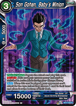 Son Gohan, Baby's Minion - Vermilion Bloodline (2nd Edition) - Rare - BT11-035