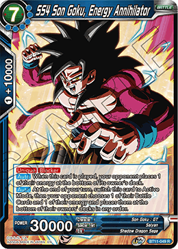 SS4 Son Goku, Energy Annihilator - Vermilion Bloodline - Rare - BT11-049
