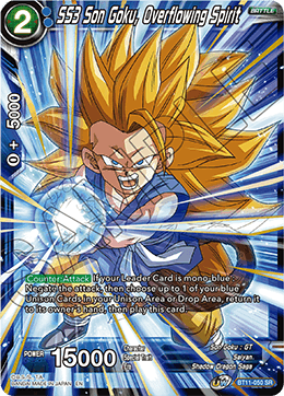 SS3 Son Goku, Overflowing Spirit - Vermilion Bloodline - Super Rare - BT11-050
