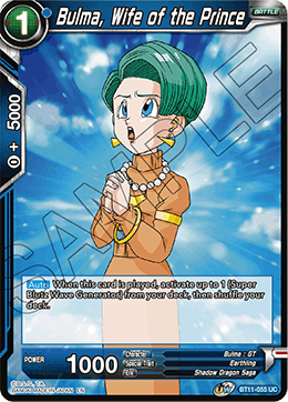 Bulma, Wife of the Prince - Vermilion Bloodline - Uncommon - BT11-055