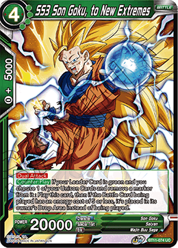 SS3 Son Goku, to New Extremes - Vermilion Bloodline - Uncommon - BT11-074