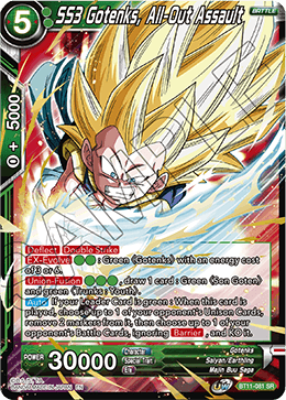 SS3 Gotenks, All-Out Assault - Vermilion Bloodline - Super Rare - BT11-081