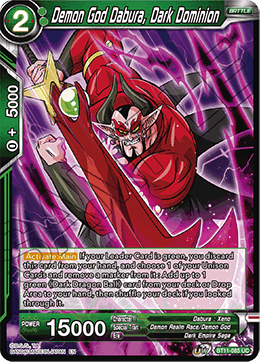 Demon God Dabura, Dark Dominion - Vermilion Bloodline Pre-Release Cards - Uncommon - BT11-085