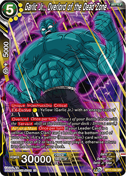 Garlic Jr., Overlord of the Dead Zone - Vermilion Bloodline - Super Rare - BT11-104