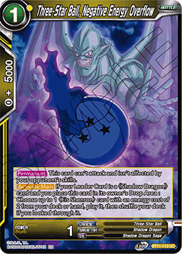 Three-Star Ball, Negative Energy Overflow - Vermilion Bloodline Pre-Release Cards - Uncommon - BT11-115