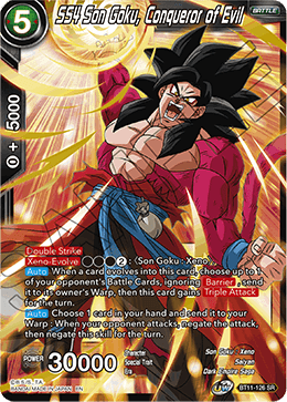 SS4 Son Goku, Conqueror of Evil - Vermilion Bloodline - Super Rare - BT11-126