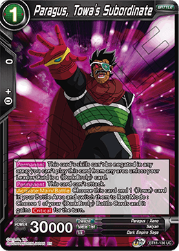 Paragus, Towa's Subordinate - Vermilion Bloodline - Uncommon - BT11-136