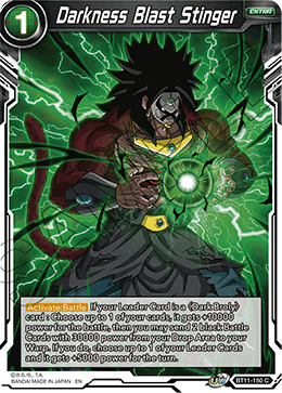 Darkness Blast Stinger - Vermilion Bloodline (2nd Edition) - Common - BT11-150