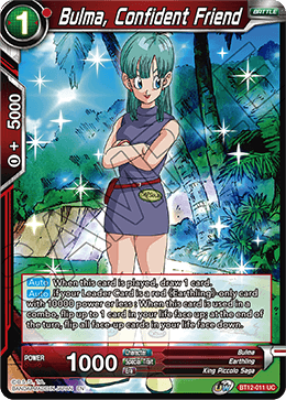 Bulma, Confident Friend - Vicious Rejuvenation Pre-Release Cards - Uncommon - BT12-011