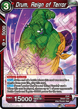 Drum, Reign of Terror - Vicious Rejuvenation - Common - BT12-022
