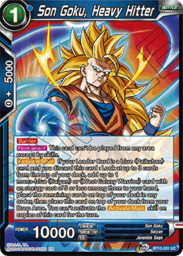 Son Goku, Heavy Hitter - Vicious Rejuvenation - Uncommon - BT12-031