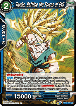 Trunks, Battling the Forces of Evil - Vicious Rejuvenation - Uncommon - BT12-037