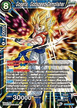 Gogeta, Godspeed Demolisher - Vicious Rejuvenation - Super Rare - BT12-038
