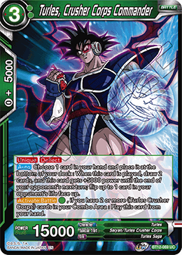 Turles, Crusher Corps Commander - Vicious Rejuvenation - Uncommon - BT12-069