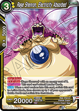 Rage Shenron, Electricity Absorbed - Vicious Rejuvenation - Common - BT12-111