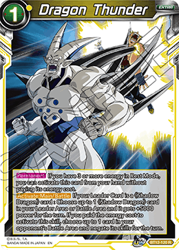Dragon Thunder - Vicious Rejuvenation Pre-Release Cards - Rare - BT12-120