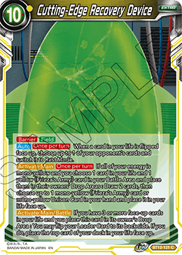 Cutting-Edge Recovery Device - Vicious Rejuvenation Pre-Release Cards - Common - BT12-121