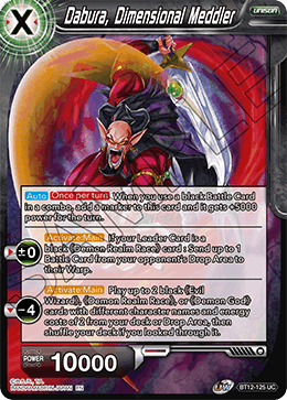 Dabura, Dimensional Meddler - Vicious Rejuvenation - Uncommon - BT12-125