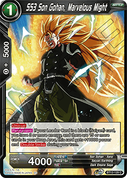 SS3 Son Gohan, Marvelous Might - Vicious Rejuvenation - Common - BT12-129