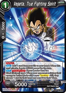 Vegeta, True Fighting Spirit - Vicious Rejuvenation - Common - BT12-133