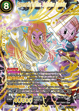 Supreme Kai of Time, Spacetime Unraveler - Vicious Rejuvenation - Secret Rare - BT12-154