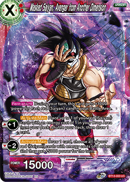 Masked Saiyan, Avenger from Another Dimension - Supreme Rivalry - Uncommon - BT13-003