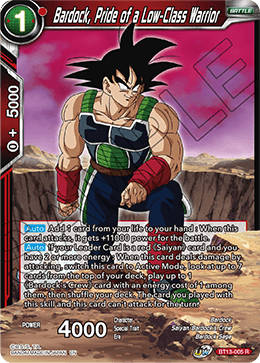 Bardock, Pride of a Low-Class Warrior - Supreme Rivalry - Rare - BT13-005