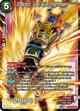 SS Bardock, Super Saiyan Enlightenment - Supreme Rivalry - Super Rare - BT13-010